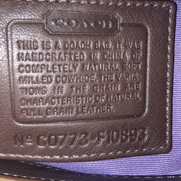 Coach Chelsea Field Leather Satchel #F10893 - Picture 9 of 10